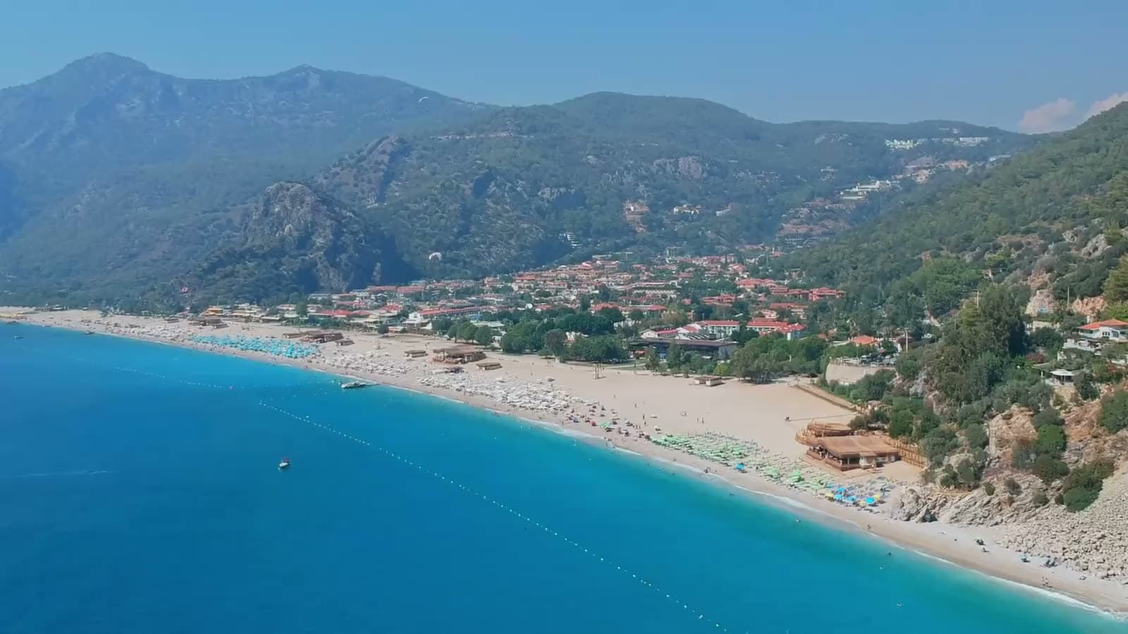 Havadan Belcekız plajı ve Ölüdeniz