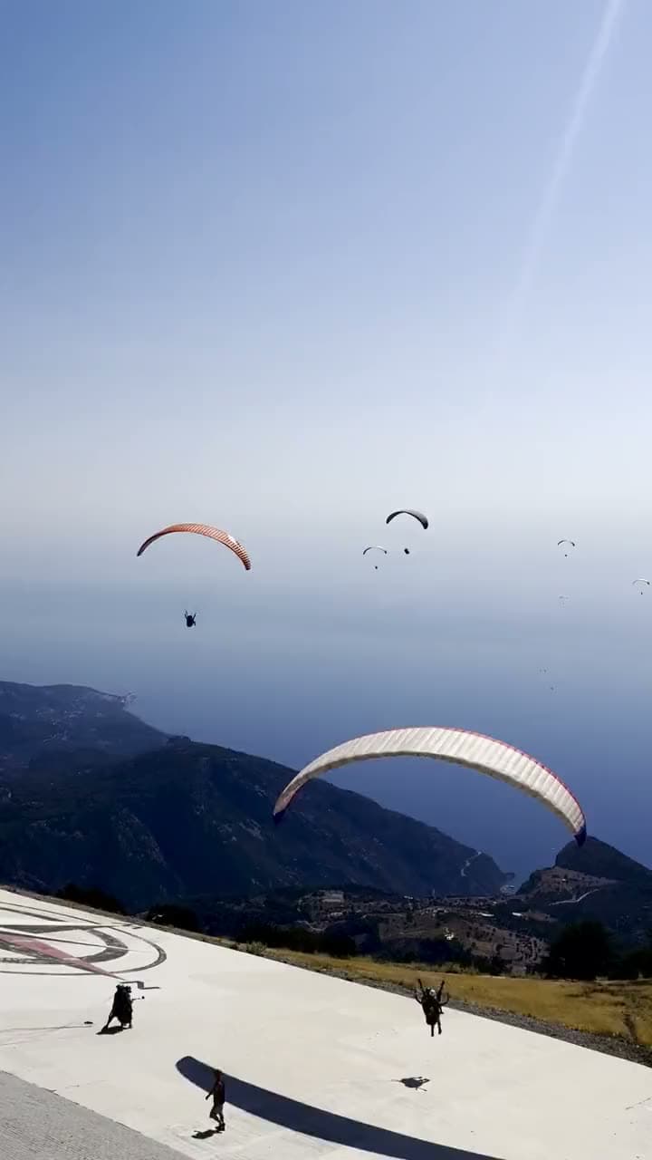 Babadağ zirvesindeki kalkış alanı